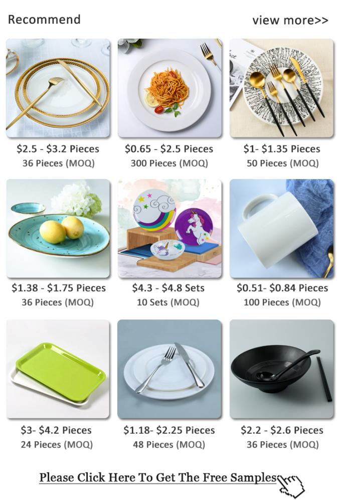 Unbreakable 4pc Food Grade 100 Melamine Dinnerware Set