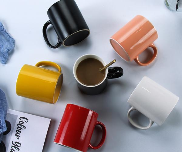 Lead Free 11 Oz Ceramic Coffee Mugs With Handle