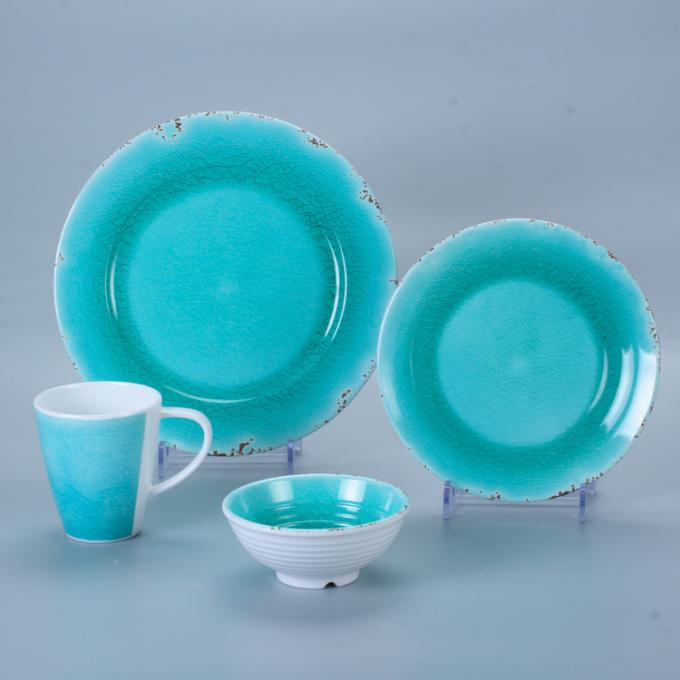 Lightweight Melamine 12pc Dinner Set For Camping