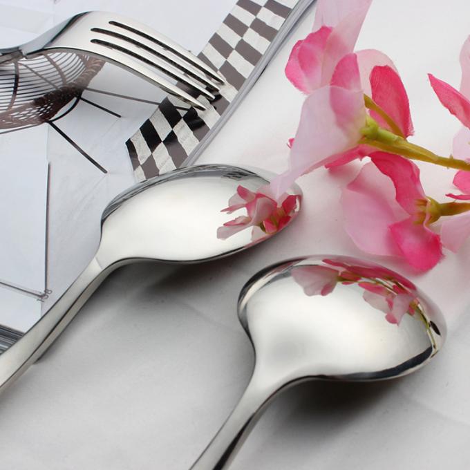 SDMAX Set Of 4 High-Quality Stainless Steel Soup Spoons - Dishwasher Safe & Reusable