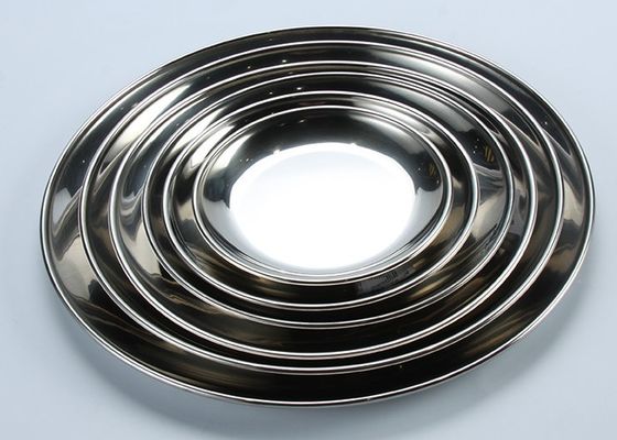 Rustproof 18/8 Stainless Steel Utensil Metal Dinner Plates