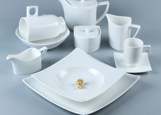 OEM ODM High Temperature Square Ceramic Dinnerware Sets