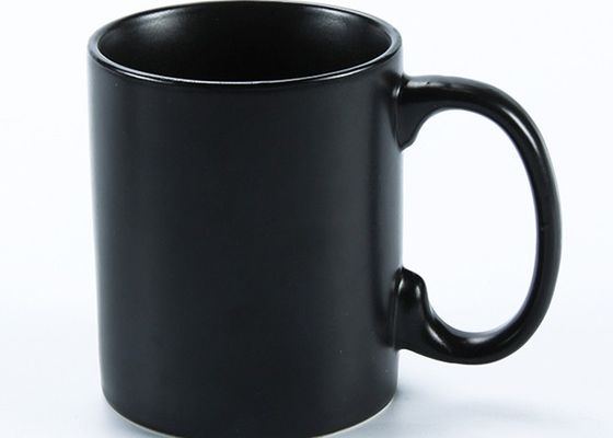 OEM ODM Printed Matte Black 11oz Ceramic Mug Cup