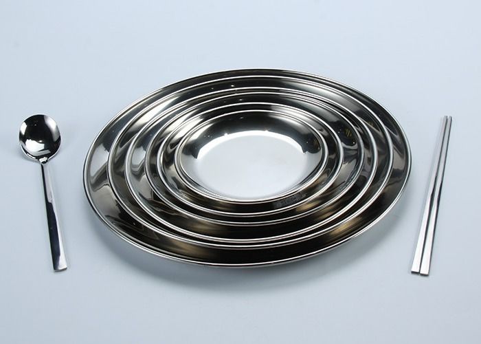 SS304 Chafing Round Dinner Plates