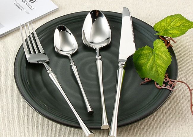 SGS 12pcs Mirror Polished Stainless Steel Silverware Set For 3