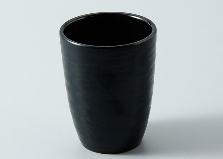Black 260cc 100% A5 Melamine Cups Mugs Go With Ramen Bowl