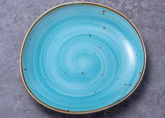 Round 6.5" 8.5" 10.5" Stoneware Dinner Plates Dishwasher Safe
