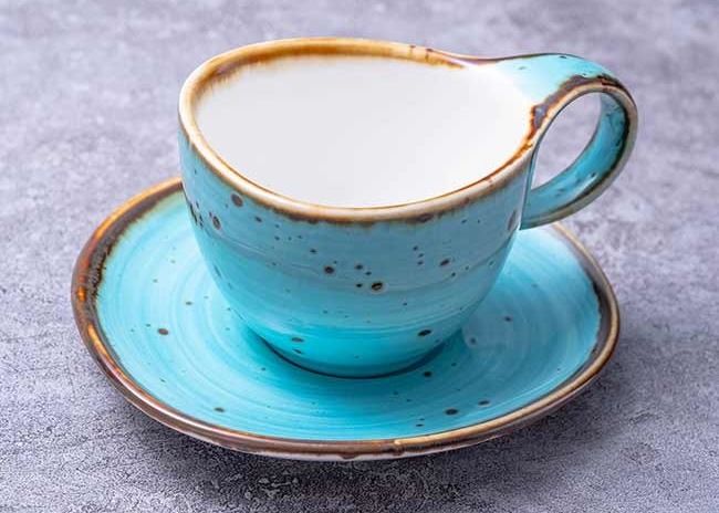 90ml 250ml Multicolour Rustic Stoneware Coffee Mugs Saucer Set
